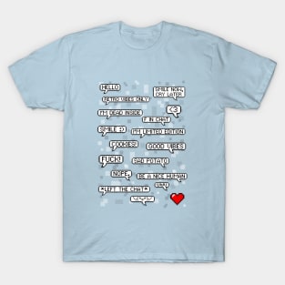 Pixelated Word Bubble Pixel Chat T-Shirt